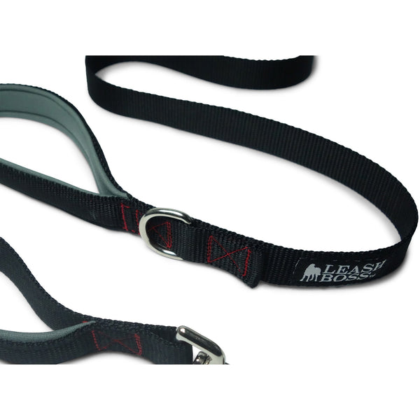 Leashboss 3X - Two Handle Dog Leash with Extra Traffic Handle - Heavy