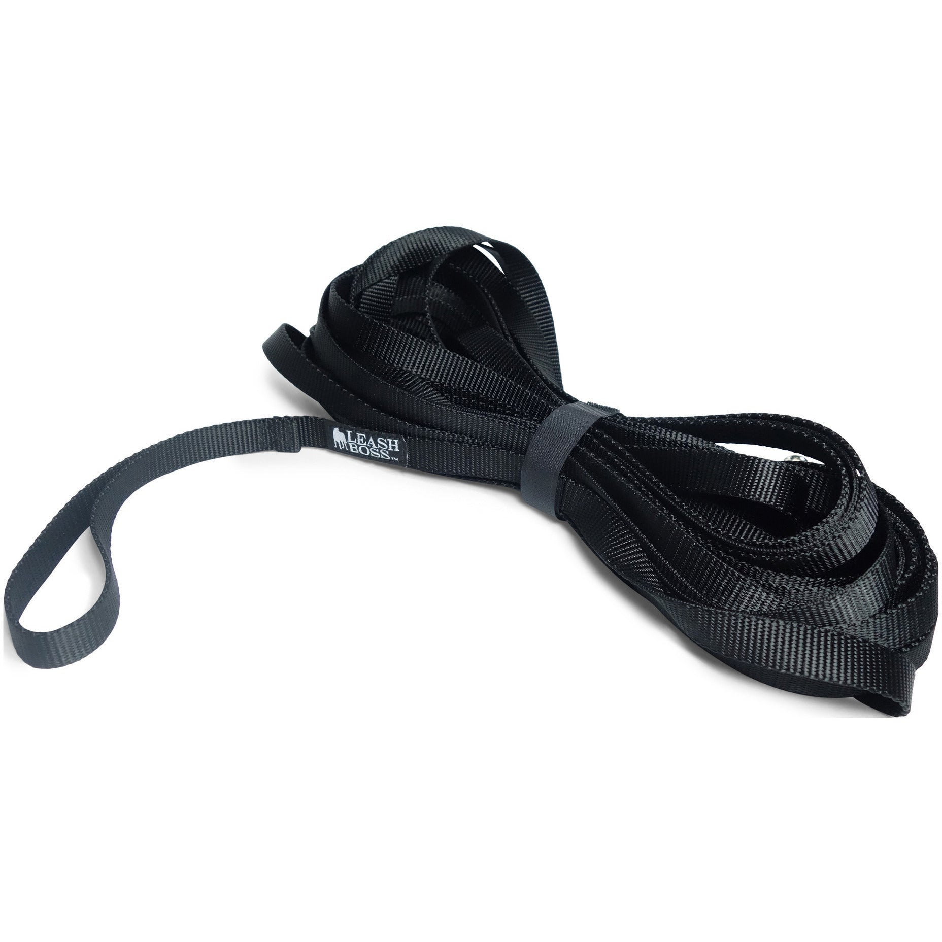 black 30 ft dog training leash