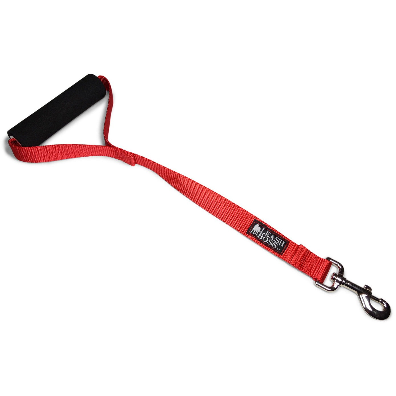 Short dog leash with handle for service dogs 18"
