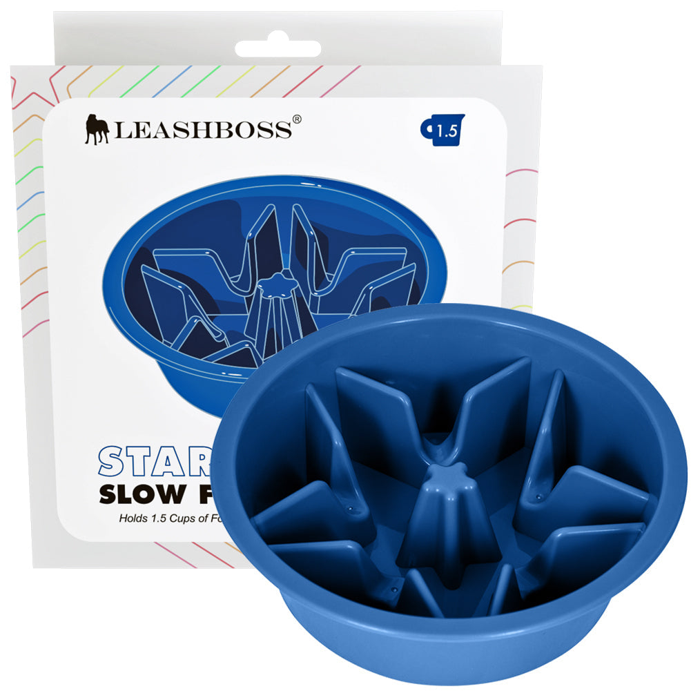 Enhance pet dining with our Slow Feed Dog Bowl, designed for 6-6.25 inch feeder holes. The 1.5-cup Star Maze Bowl promotes healthy eating habits. Elevate your dog&