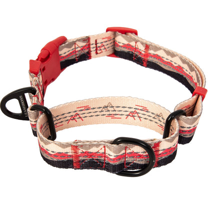 Explore our stylish Pattern Collection Martingale Dog Collar featuring a vibrant and reflective fabric design. Crafted for durability and safety, this collar combines fashion with function. Discover the perfect blend of style and visibility for your furry friend. Upgrade your dog&