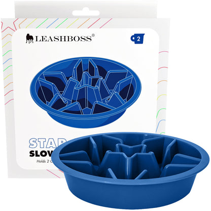 Blue Slow Feed Bowl for Dogs