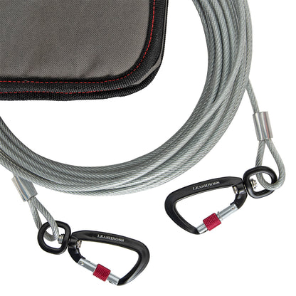 Explore our durable Tie Out Cable Kit with Carrying Case, ensuring secure pet containment. This premium dog leash solution offers strength and convenience. Ideal for outdoor activities, the kit includes a robust cable and a portable case for easy storage. Elevate your pet&