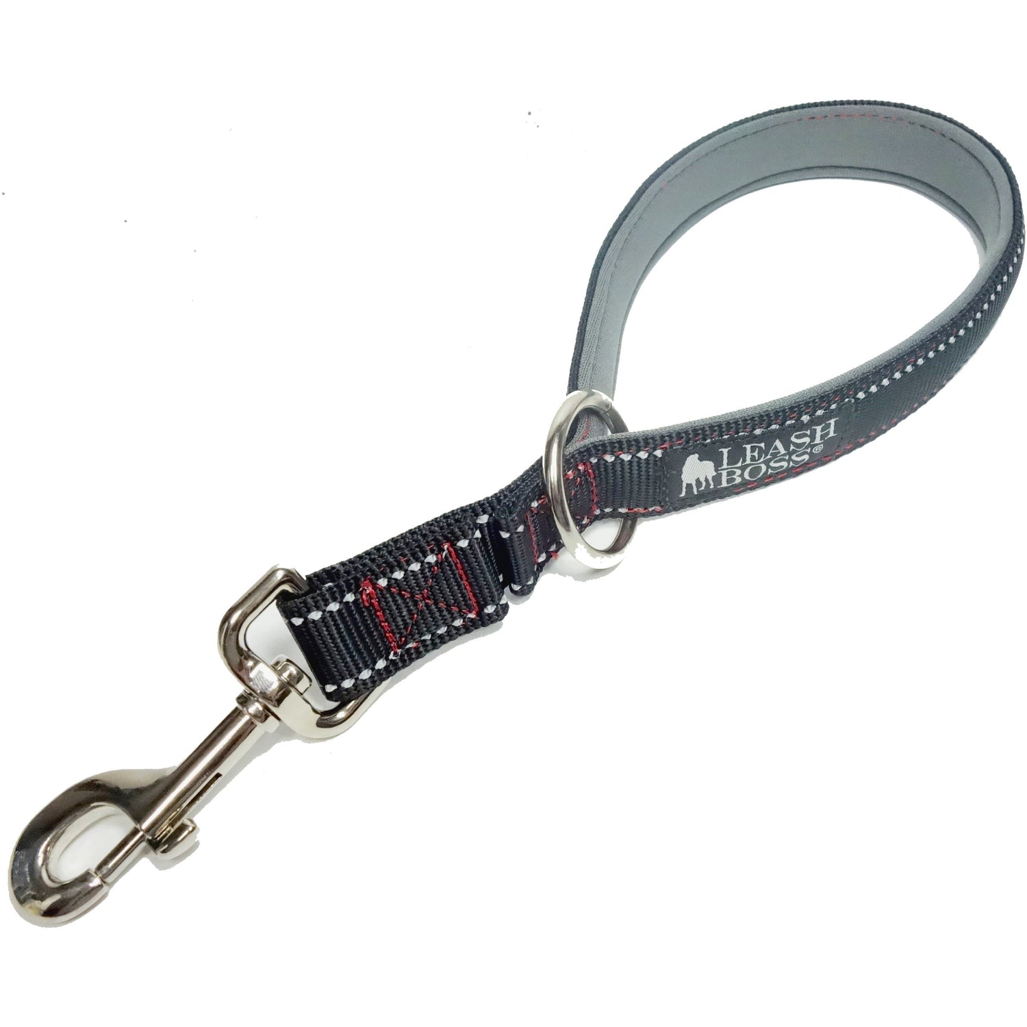 Explore our 12-inch padded handle short dog leash featuring reflective webbing and a durable O-ring. Perfect for controlled walks, this leash provides comfort and safety for both you and your furry friend. Shop now for a reliable and stylish solution to enhance your dog-walking experience.