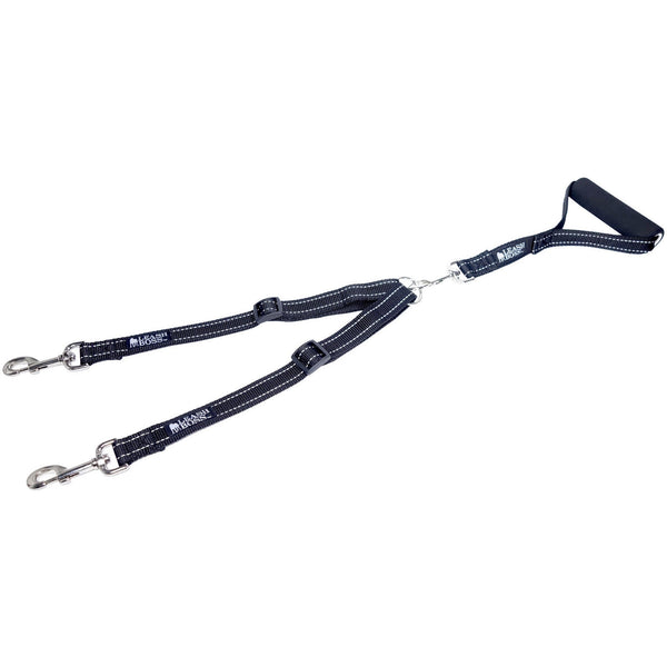 Leashboss Duo Adjustable Two Dog Leash with Handle for Large Dogs