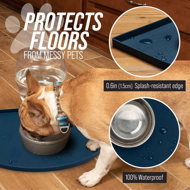 Fountain Mat Silicone Water Mat Designed for Pet Fountains and Gravity Water Bowls