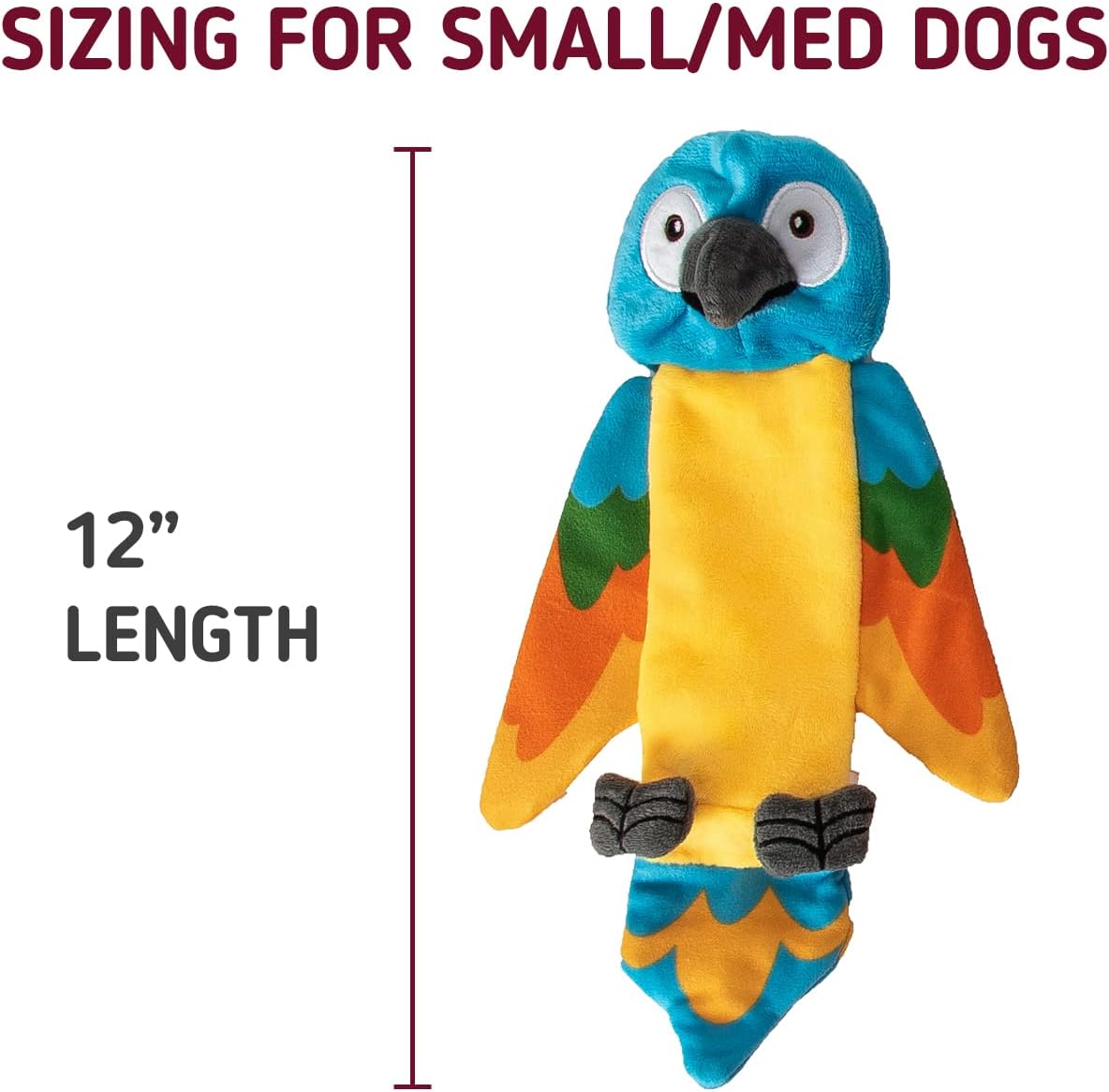 Pack Jungle Animals No-Stuffing Dog Toys - Interior Crinkle and Squeakers