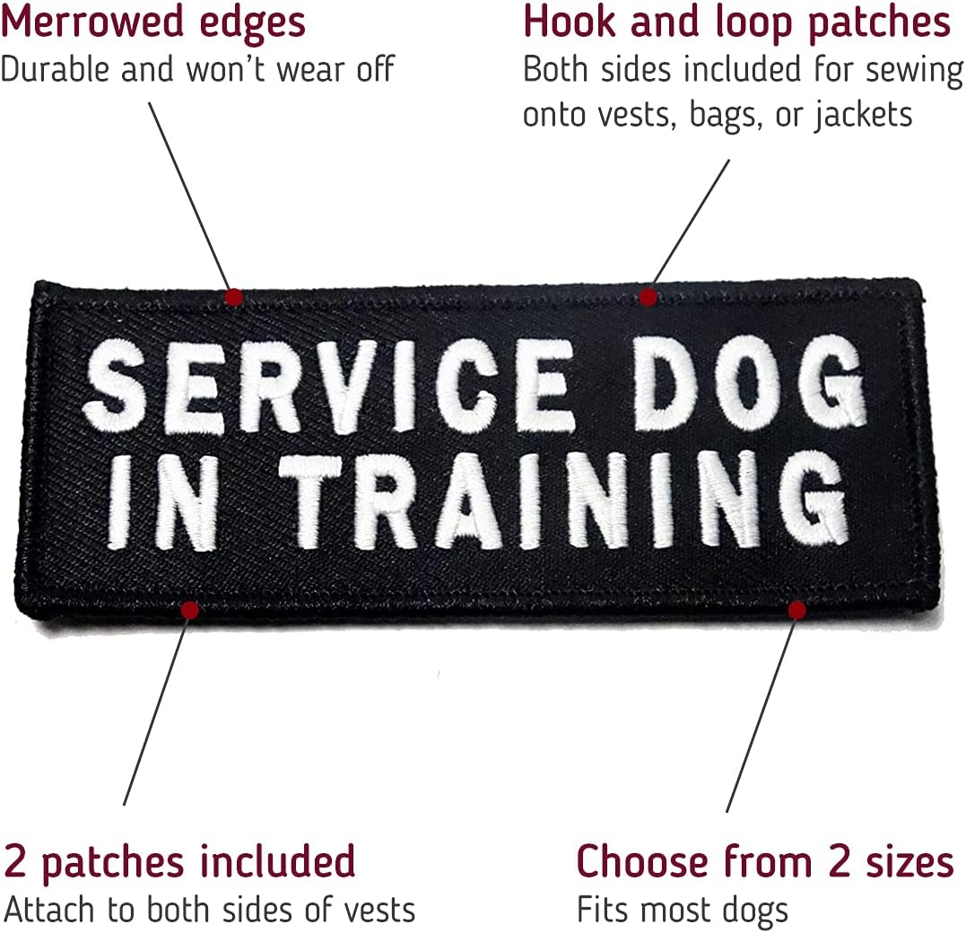 These high-quality patches feature the text &