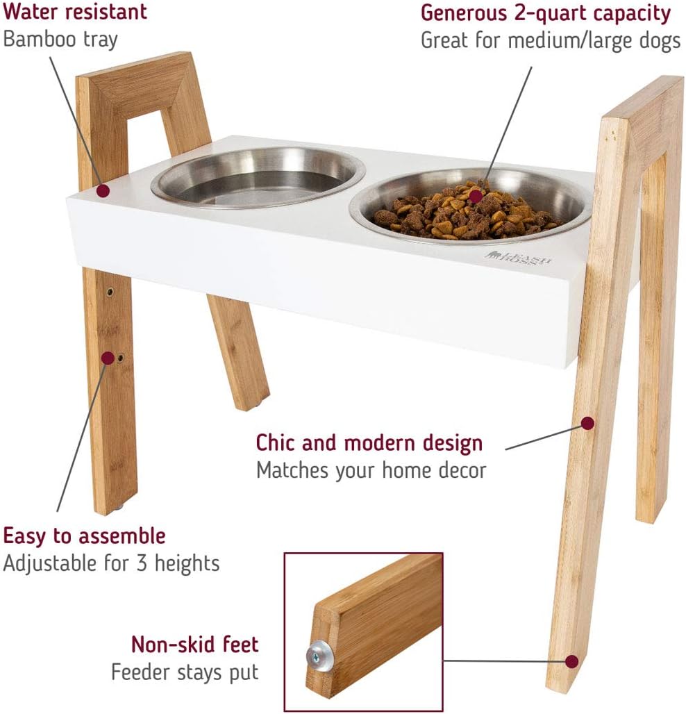 Skyrise Adjustable Elevated Dog Feeder