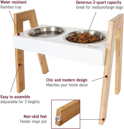 Skyrise Adjustable Elevated Dog Feeder