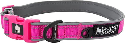 Adjustable Reflective Dog Collar - a premium pet accessory. Enhance visibility during walks with this durable, customizable collar. Ideal for night strolls, the reflective design ensures your furry friend stays seen. Elevate pet safety and style with our adjustable collar for dogs. Order now