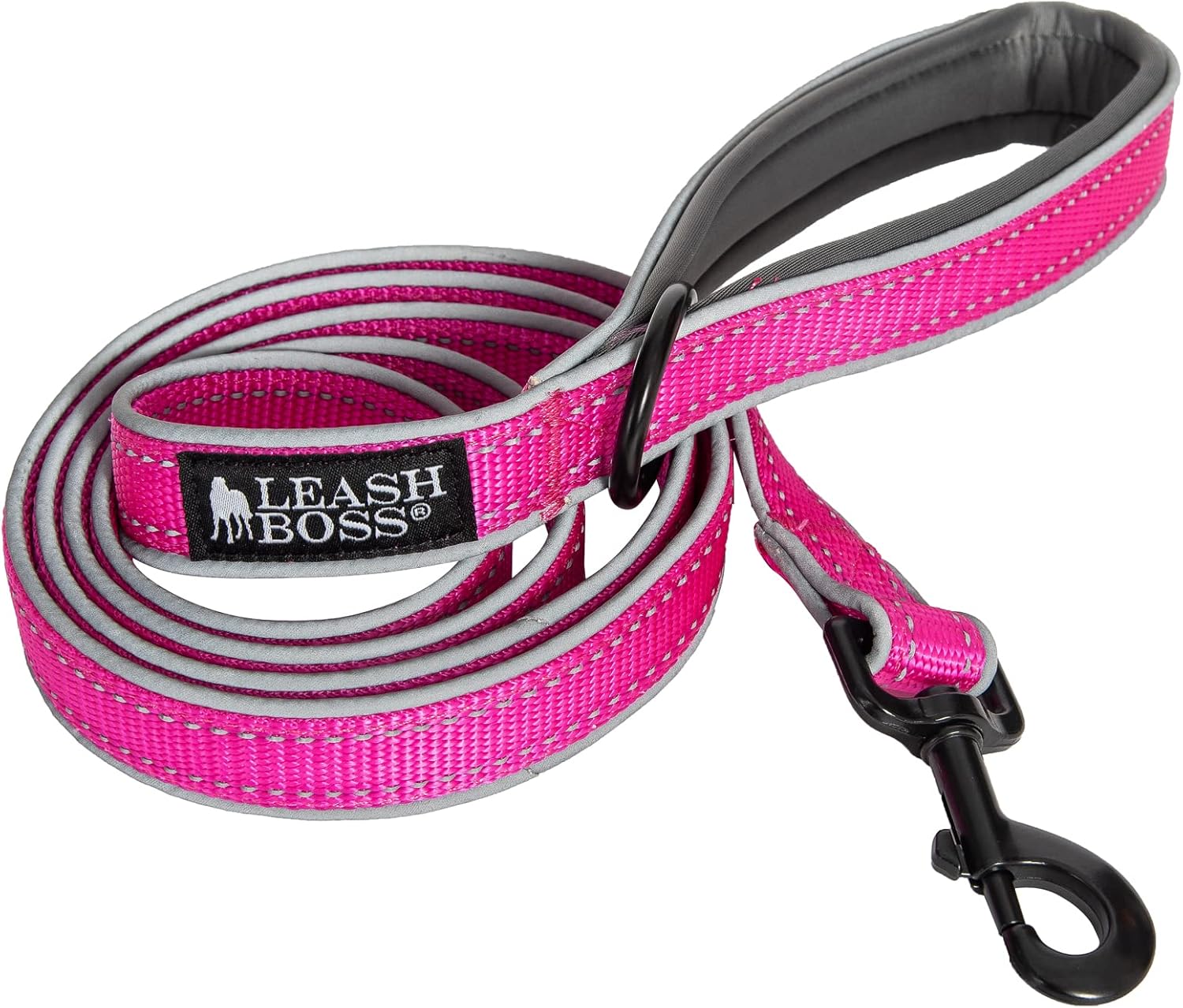 Double-Thick 6 Foot Reflective Leash with Padded Handle