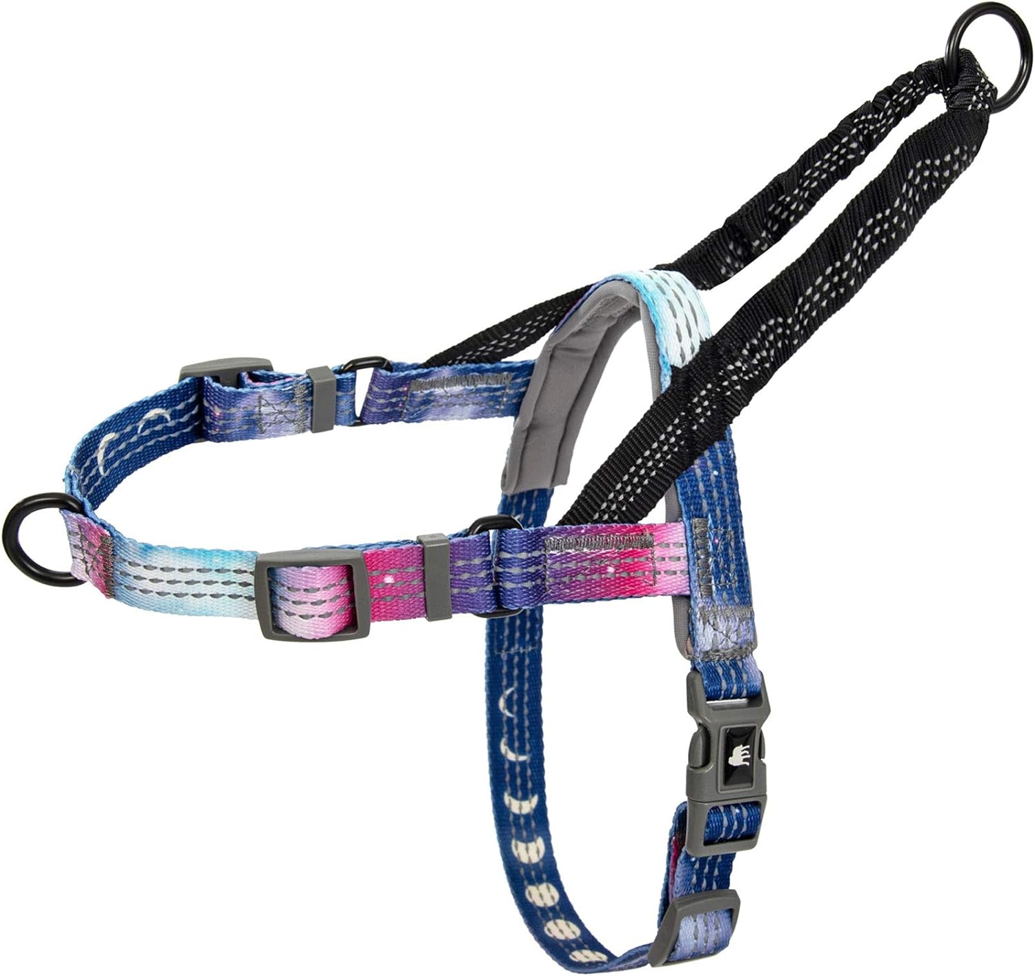 Patterned Reflective No-Pull Harness with Bungee Handle - Pattern Collection