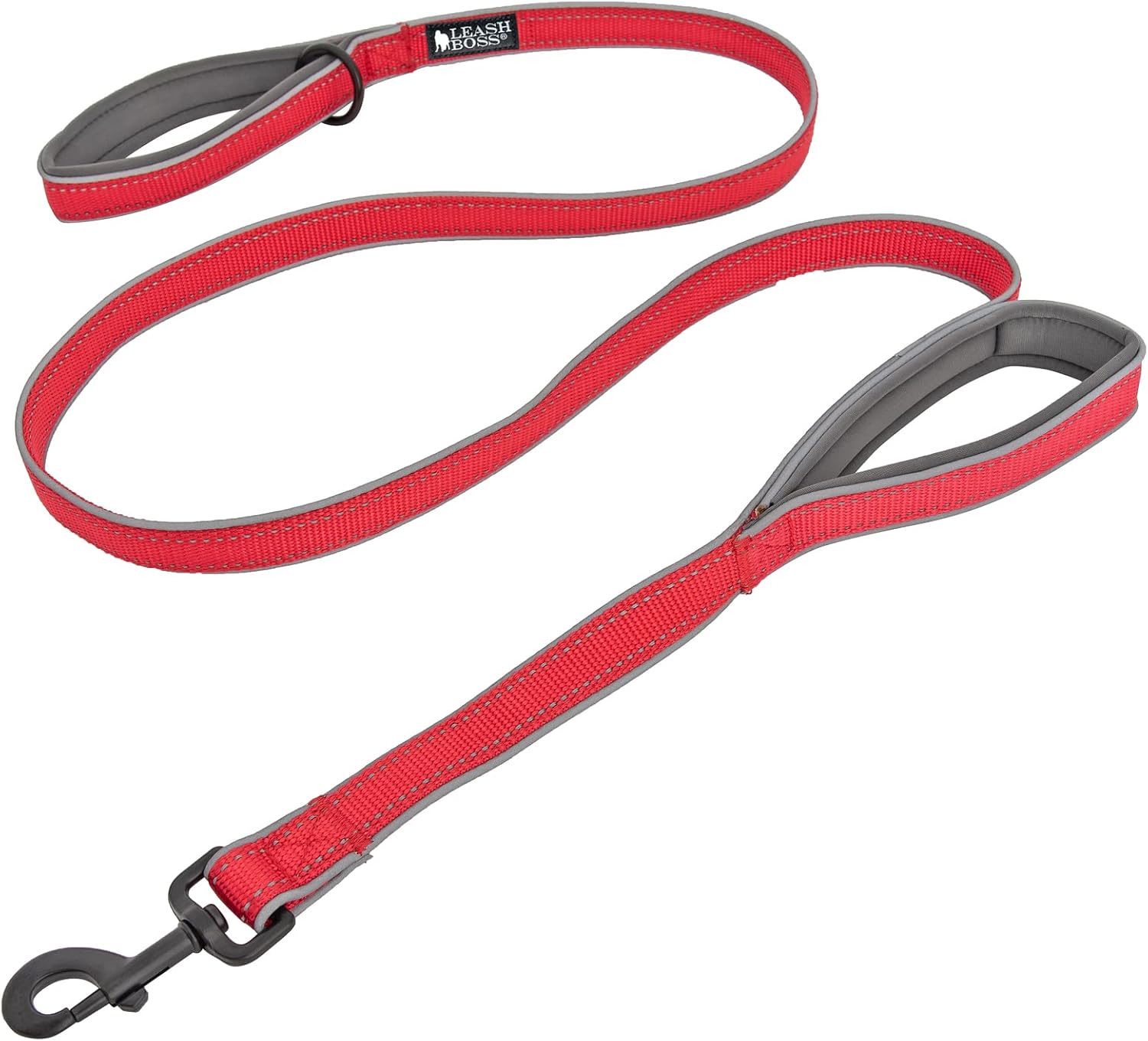 Double Handle 6 Foot Reflective Leash with Padded Handle