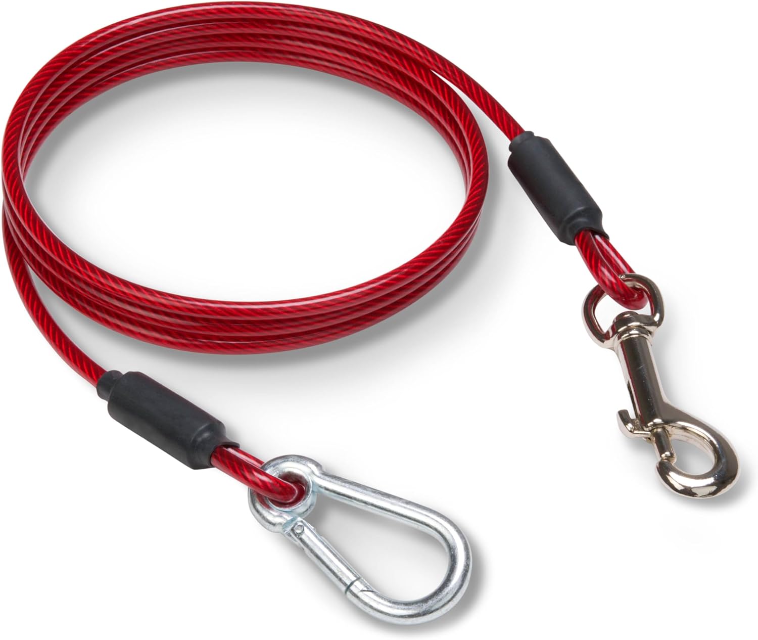 Discover a reliable 5-foot training tie-out cable, perfect for controlled outdoor sessions with your pet. This durable and weather-resistant dog leash ensures secure restraint, fostering effective training. Ideal for obedience drills, the high-quality design offers peace of mind. Elevate your pet training experience with this sturdy 5-foot tie-out cable for dogs.