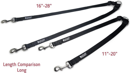 Adjustable Double Dog Leash Coupler for Walking Two Large Dogs