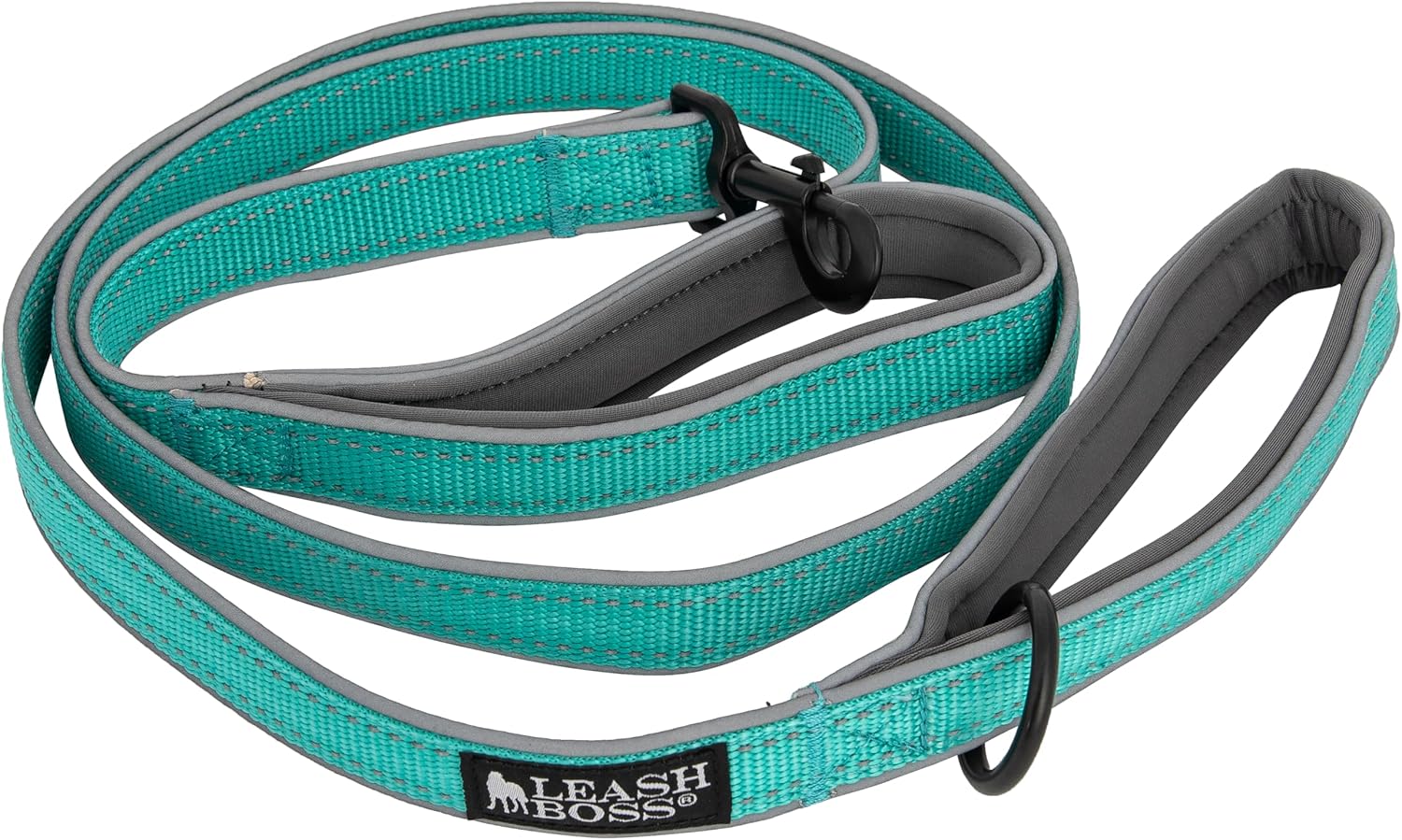 Double Handle 6 Foot Reflective Leash with Padded Handle