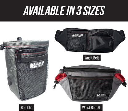 Elevate your canine training sessions with the Trainer Pack XL Dog Training Fanny Pack. This durable accessory features 2 convenient treat pouches, perfect for rewarding your furry friend during training, hiking, and daily walks. Stay organized and stylish with this essential tool for pet owners and enthusiasts. Buy now for enhanced dog-human bonding!