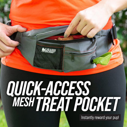 Elevate your canine training sessions with the Trainer Pack XL Dog Training Fanny Pack. This durable accessory features 2 convenient treat pouches, perfect for rewarding your furry friend during training, hiking, and daily walks. Stay organized and stylish with this essential tool for pet owners and enthusiasts. Buy now for enhanced dog-human bonding!