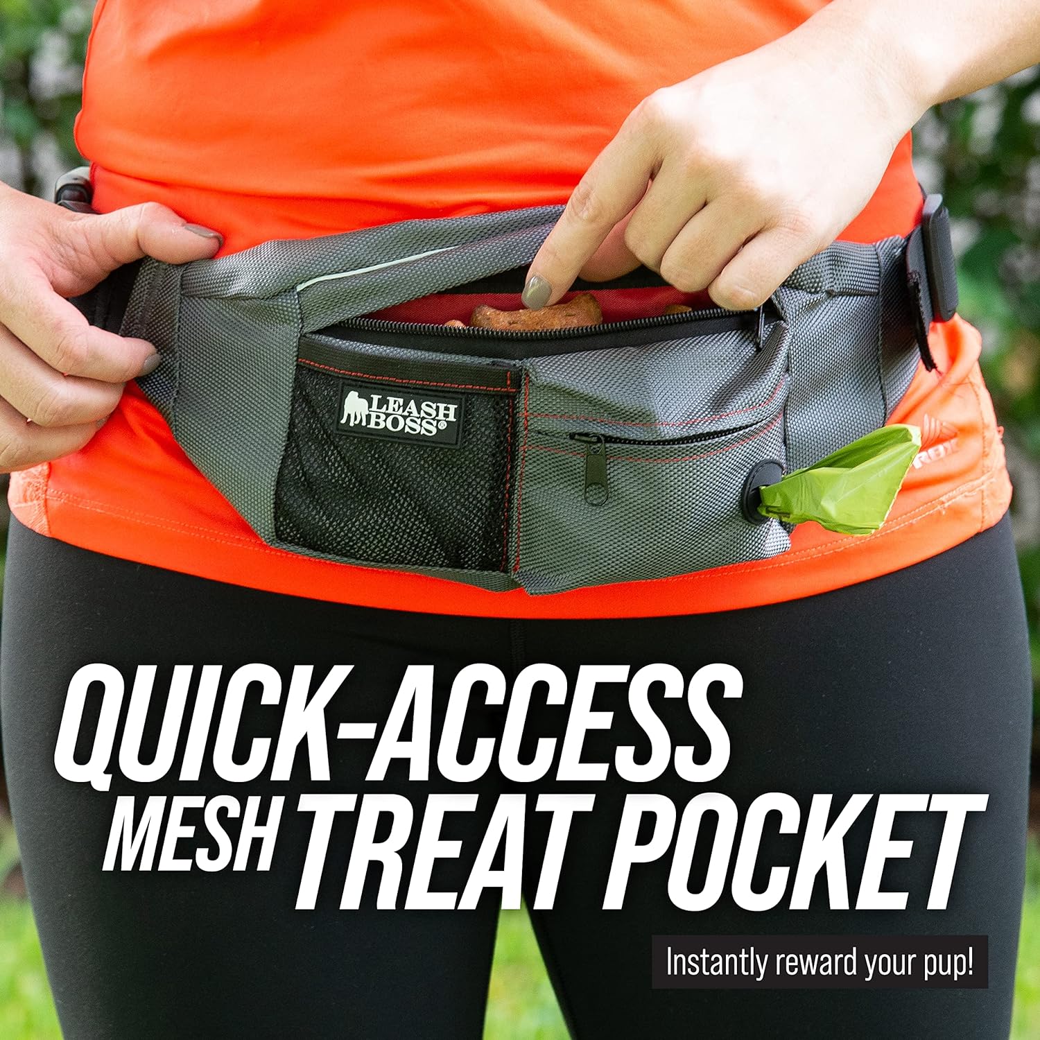 Upgrade your dog walks with the PackUp Pouch Dog Walking Fanny Pack. This sleek accessory combines style and function, featuring a built-in poop bag dispenser for convenience. Elevate your walking and training routine with this must-have accessory that keeps essentials organized and easily accessible. Walk in style with PackUp Pouch!