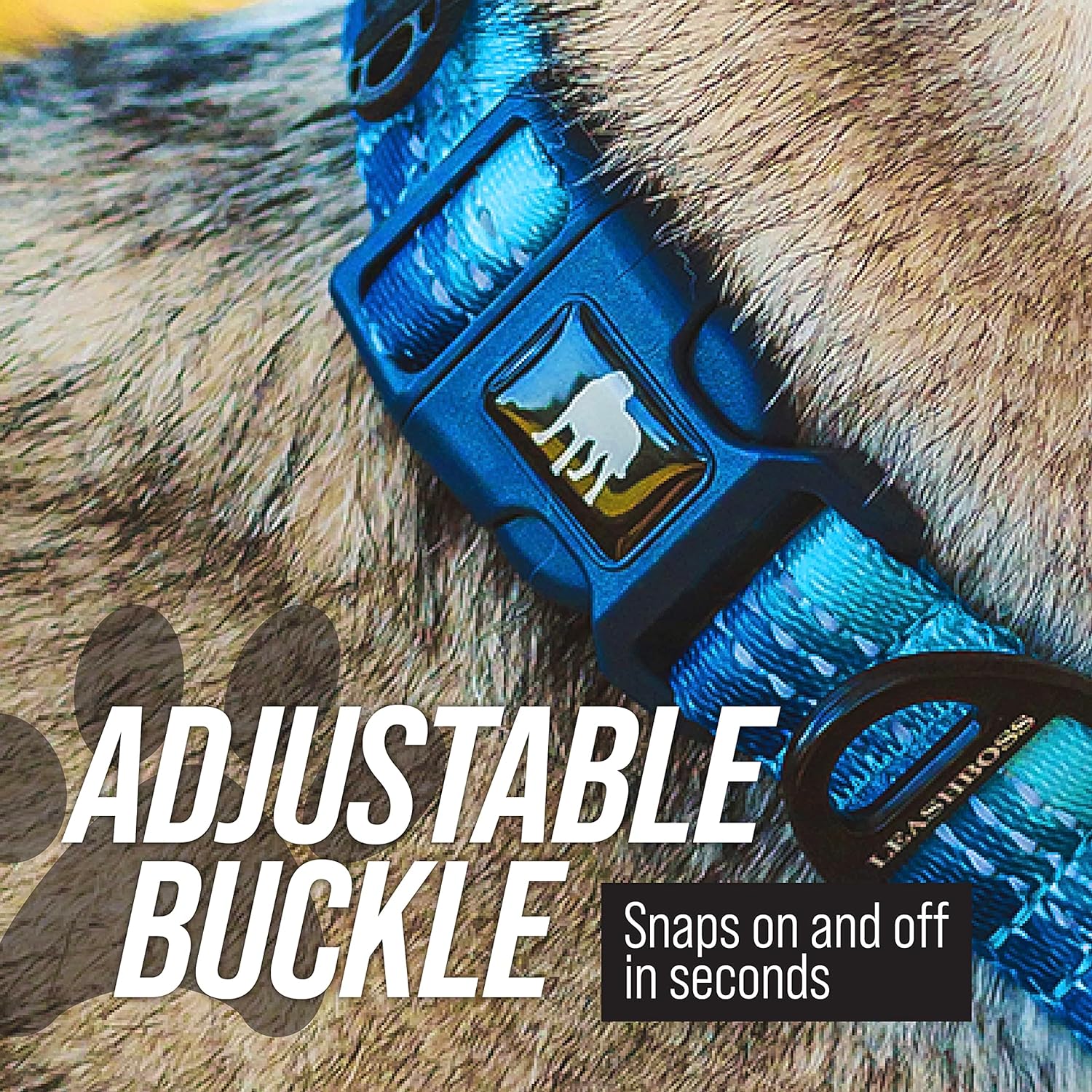 Adjustable Reflective Fabric Martingale Dog Collar