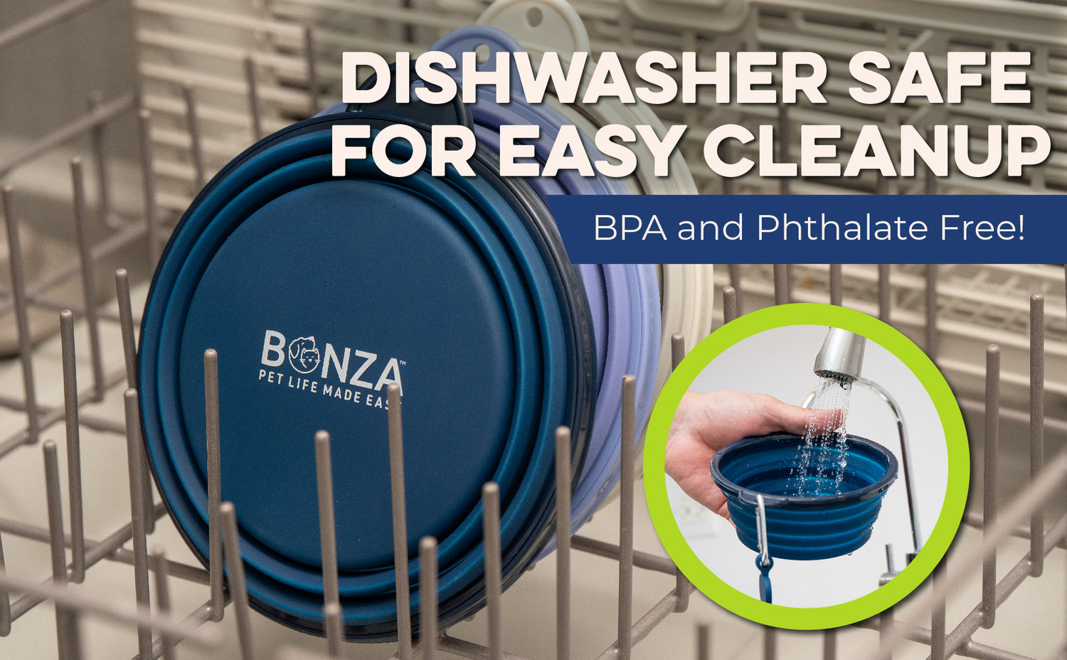 Bonza by Leash Boss Collapsible Dog Bowls