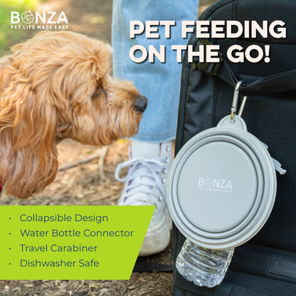 Bonza by Leash Boss Collapsible Dog Bowls