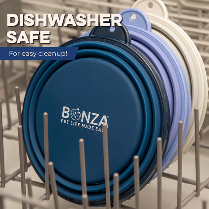 Bonza by Leash Boss Collapsible Dog Bowls
