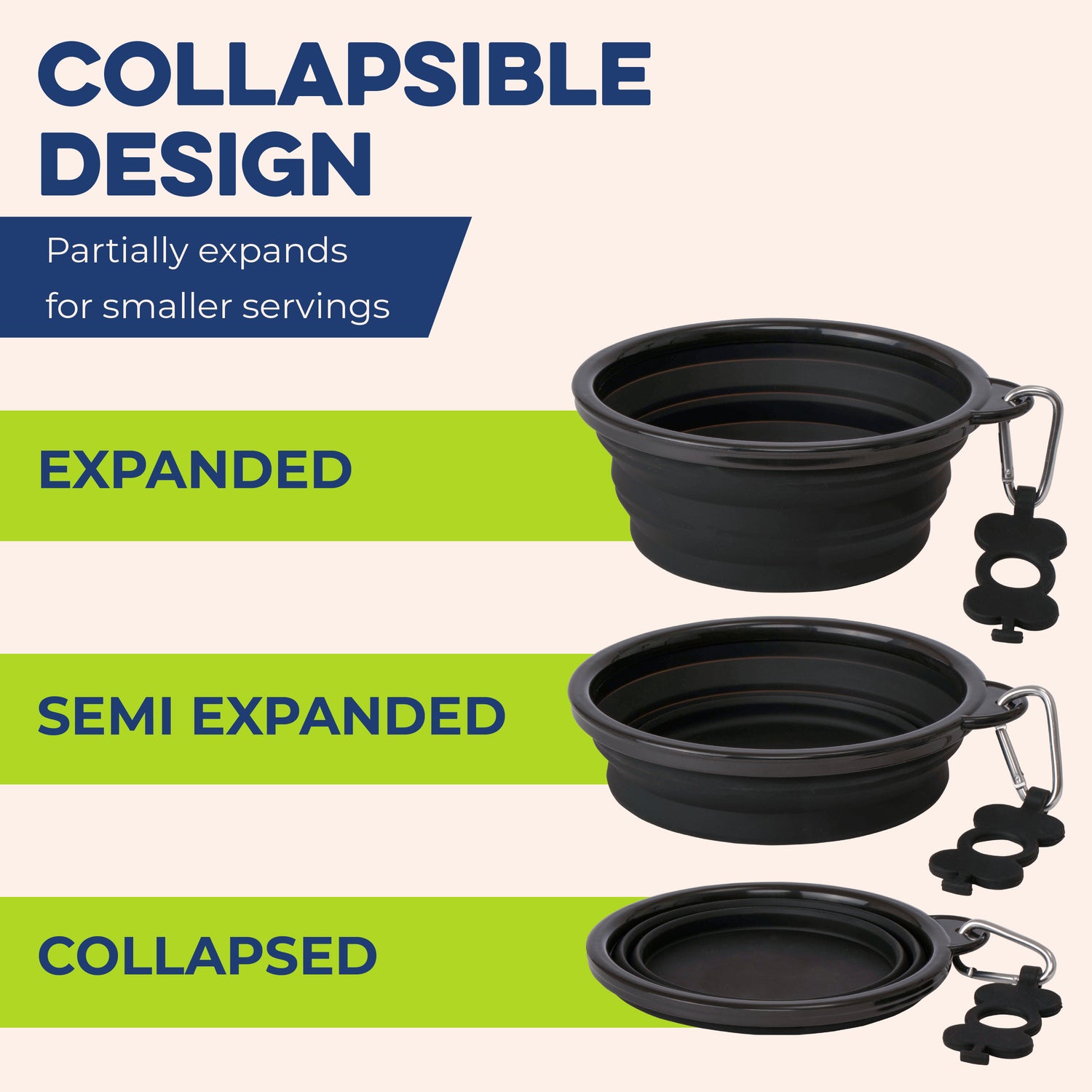 Bonza by Leash Boss Collapsible Dog Bowls