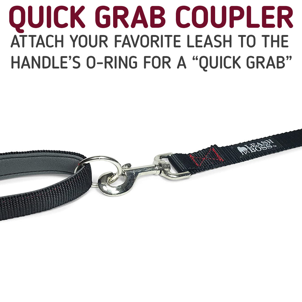 Enhance dog walks with a Two Dog Leash Coupler and Quick Grab 12 Inch Short Lead. This durable coupler allows you to walk two dogs simultaneously, while the 12-inch short lead with a padded handle provides control and comfort. Elevate your canine adventures with this convenient and stylish dog walking accessory.