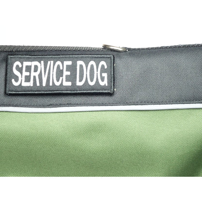 close up of service dog vest by leashboss