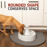  Enhance pet hydration with the Leashboss Fountain Mat, a durable silicone water mat crafted for pet fountains and gravity water bowls. This non-slip, easy-to-clean mat safeguards floors while providing a stylish solution for your furry friend&