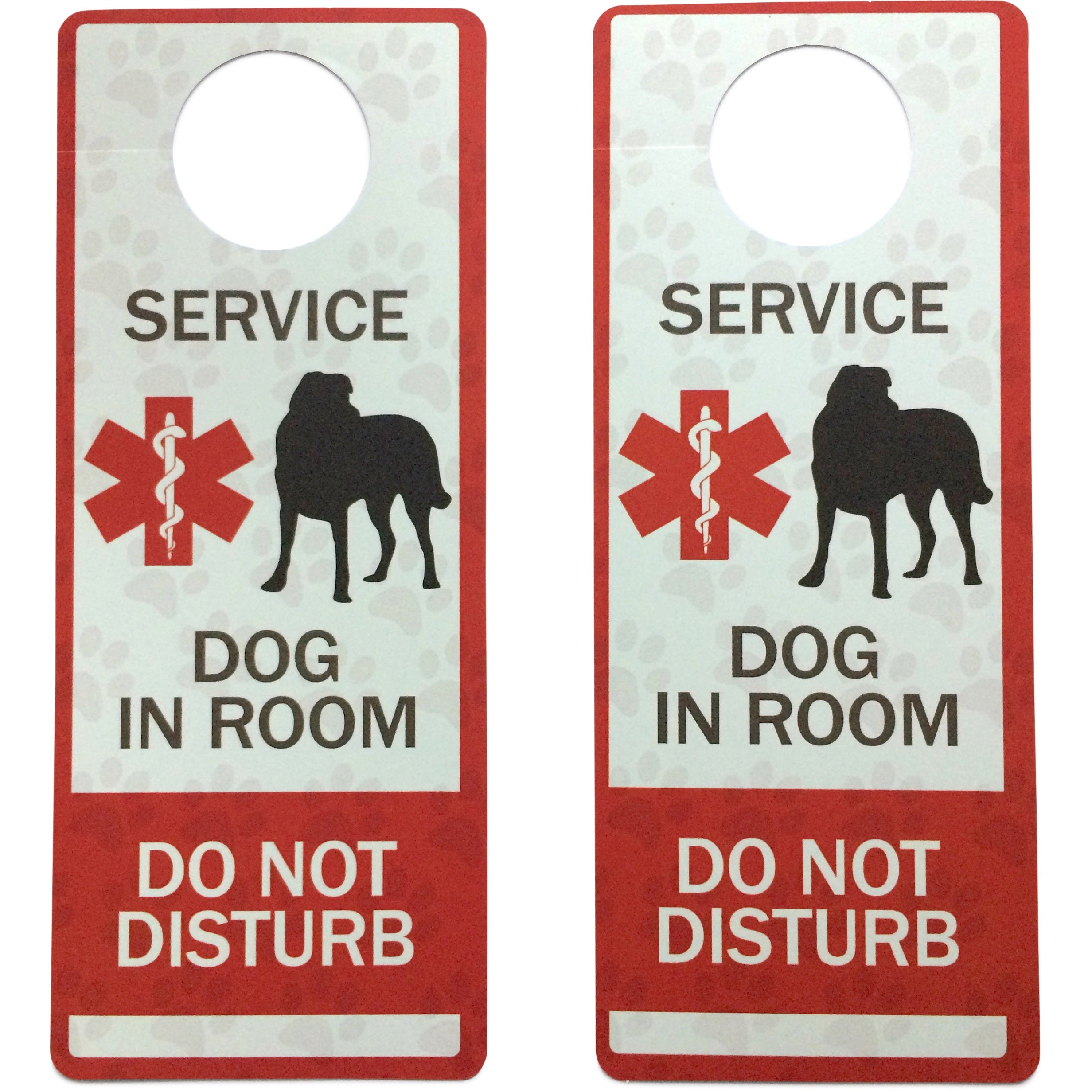 service dog door hanger for hotel travel