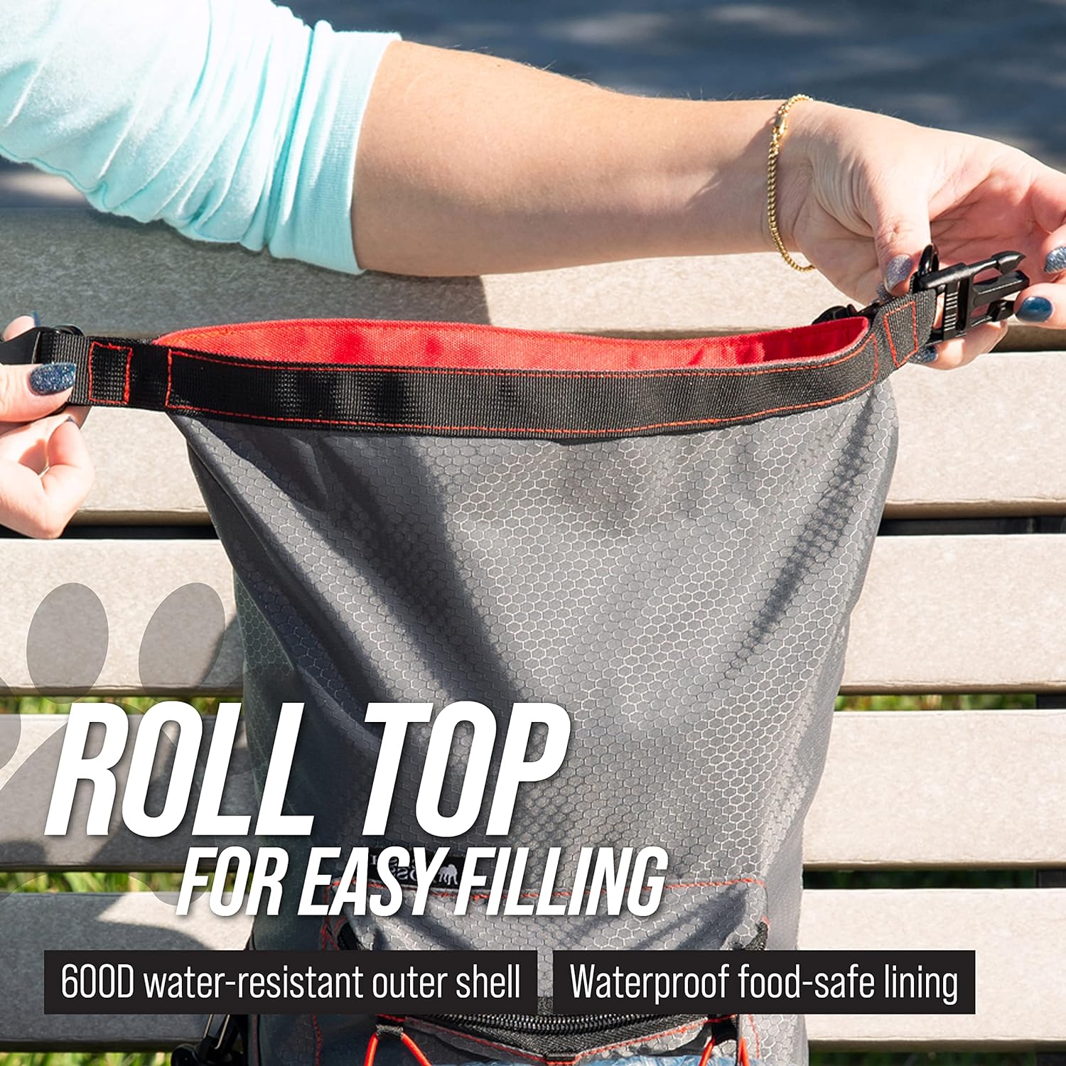 KibbleGo Travel Dog Food Carrier Bag, Top-Rated Canine Meal Companion. Explore the best portable dog food storage with built-in poop bag dispenser and convenient front pocket. Perfect for on-the-go adventures. Purchase the ultimate travel dog accessory for happy tails and hassle-free journeys. Your trusted solution for canine dining essentials.