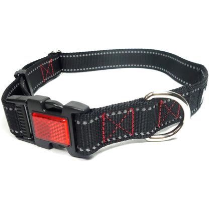 Reflective Dog Collar with Reflector Buckle