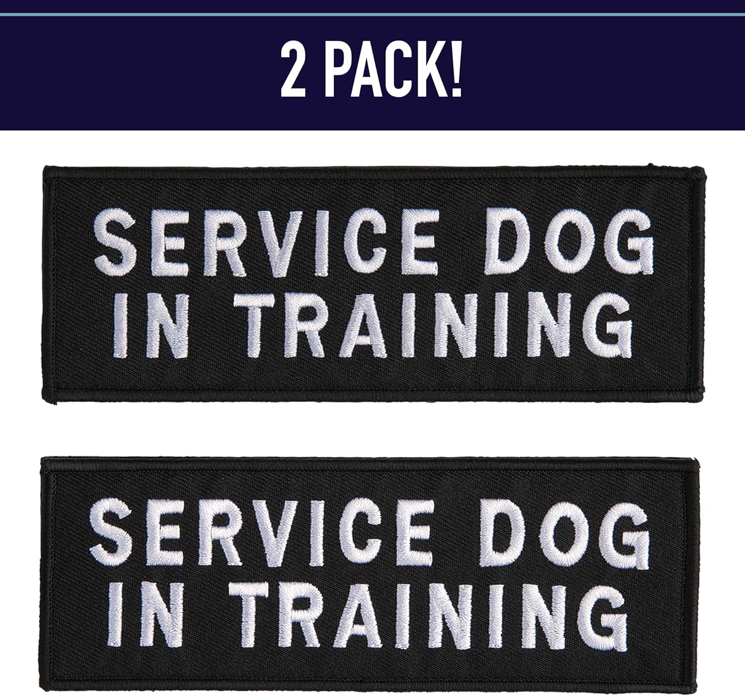 Embroidered &quot;In Training&quot; Dog Patch with Hook/Loop