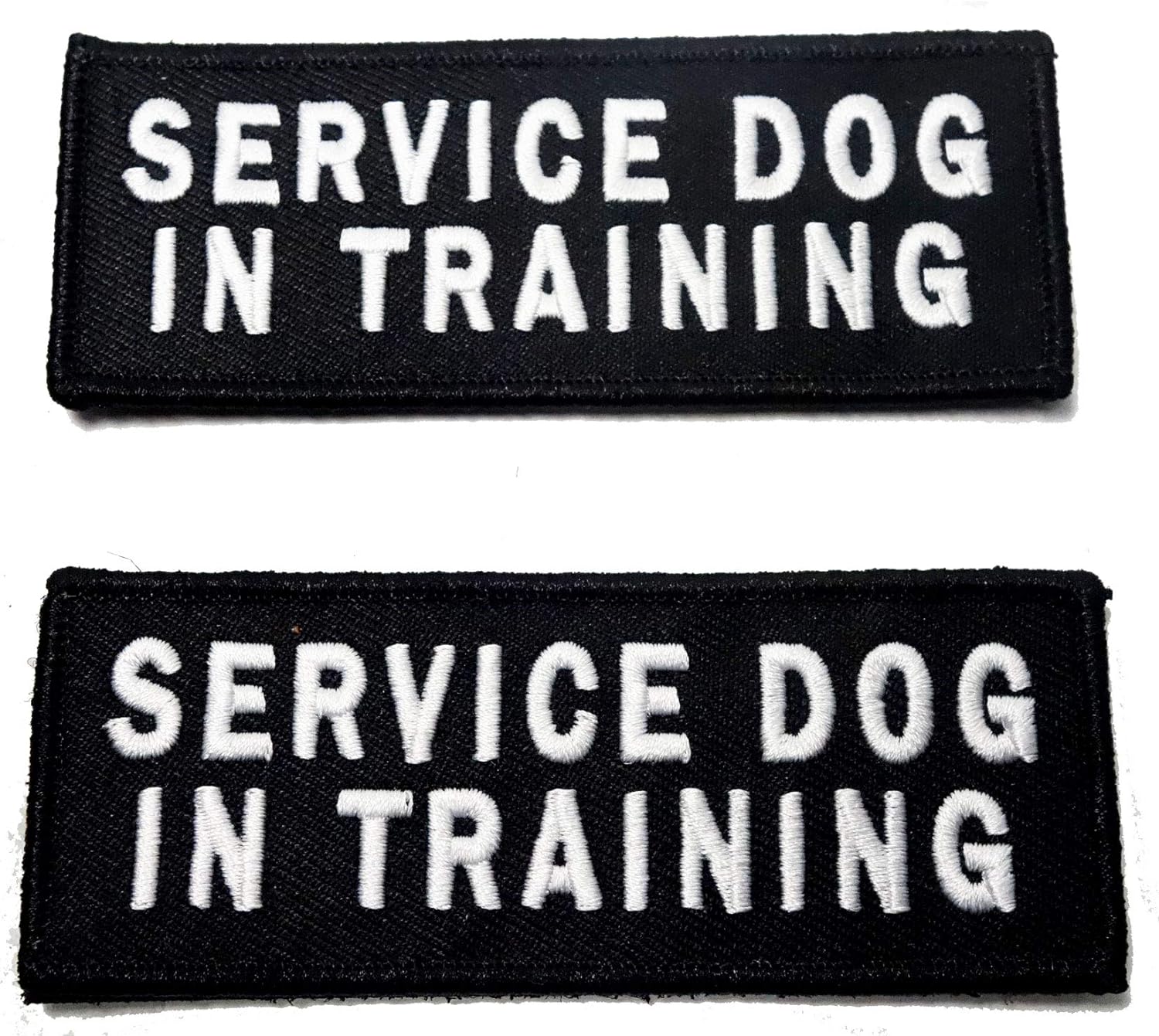 These high-quality patches feature the text &