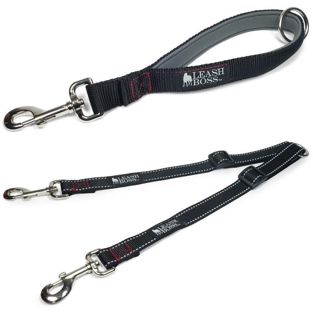 Enhance dog walks with a Two Dog Leash Coupler and Quick Grab 12 Inch Short Lead. This durable coupler allows you to walk two dogs simultaneously, while the 12-inch short lead with a padded handle provides control and comfort. Elevate your canine adventures with this convenient and stylish dog walking accessory.