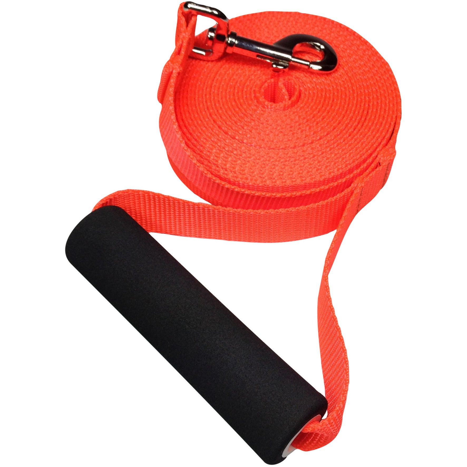 20 ft leash with handle orange