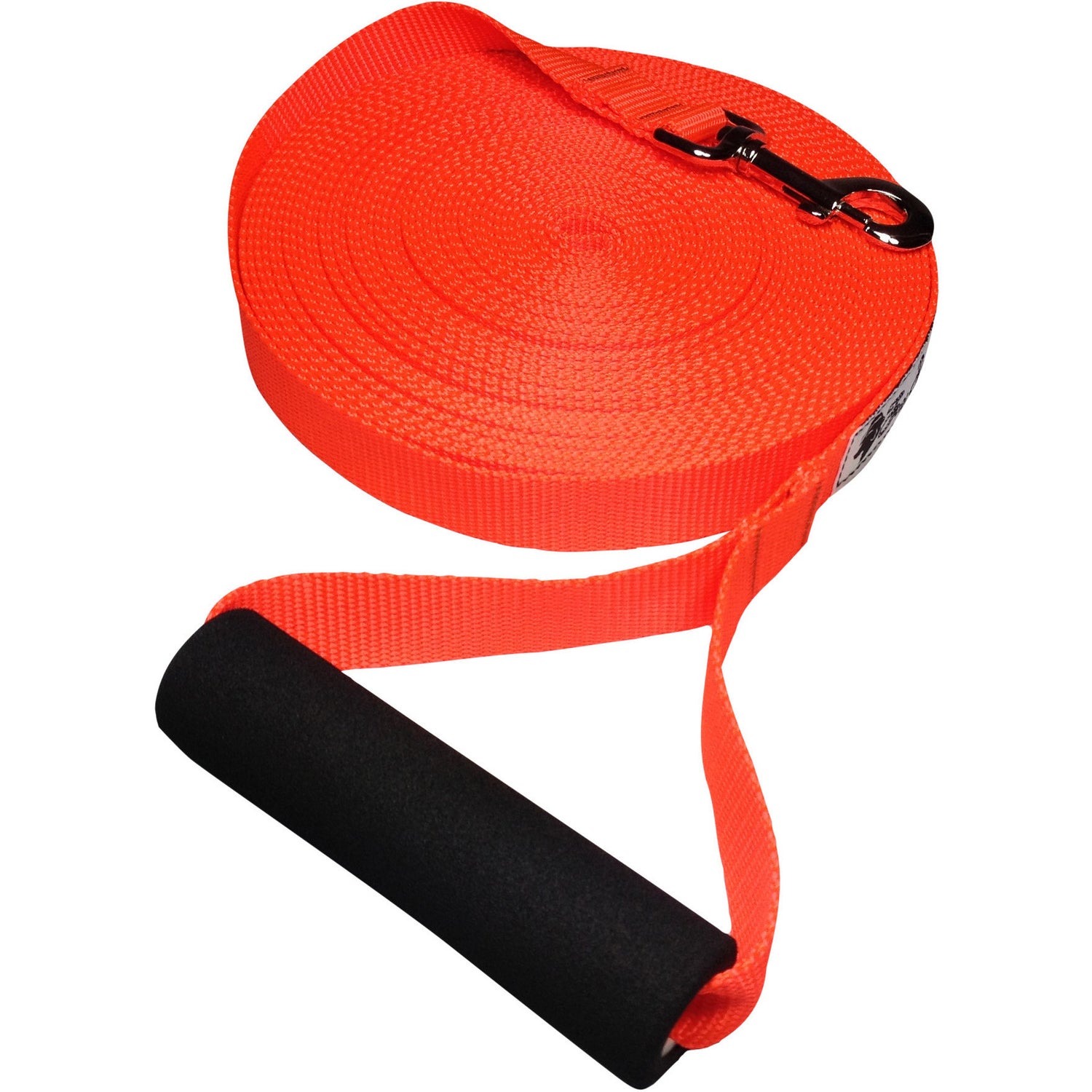 long dog leash orange